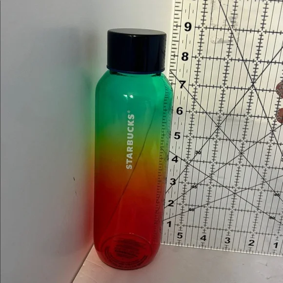 Starbucks Rainbow glass cold beverage only container 20fl. - Picture 3 of 4